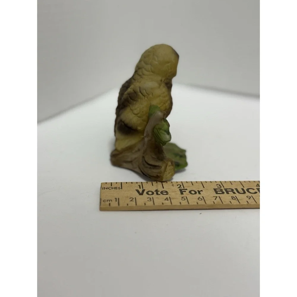 Vintage Owl Family Figurine | Rustic Woodland Shelf Decor | Estate Find